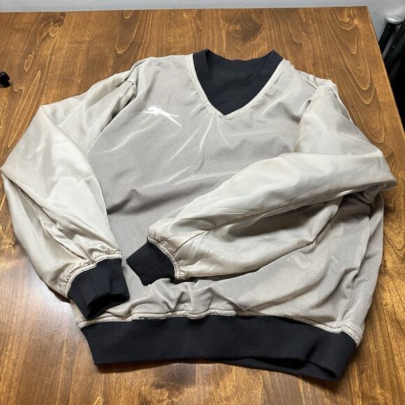 VINTAGE 90s Arctic Cat Racing Snowmobile Pullover Jacket Size XL Black Lined - Picture 10 of 11